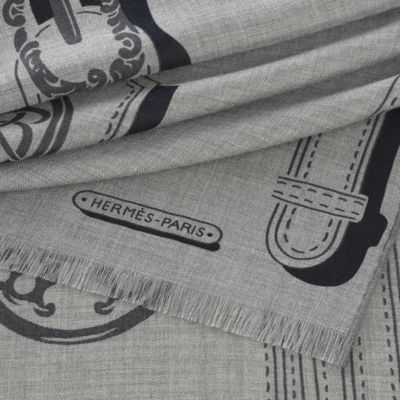 PA⭐︎　2023 エルメス　マフラー　グレー グレー - メンズ, ネクタイ・スカーフ・マフラー, マフラー